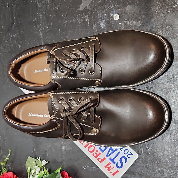 MOUNTAIN CREEK Lace Tie Steven Shoe Brown 12M - Picture 8 of 13